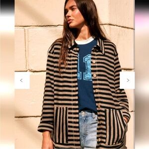 Free people striped Lora cardigan